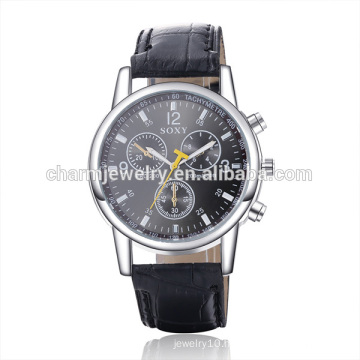 New Arrival Fashion Quartz Leather Casual Wrist Watch SOXY020